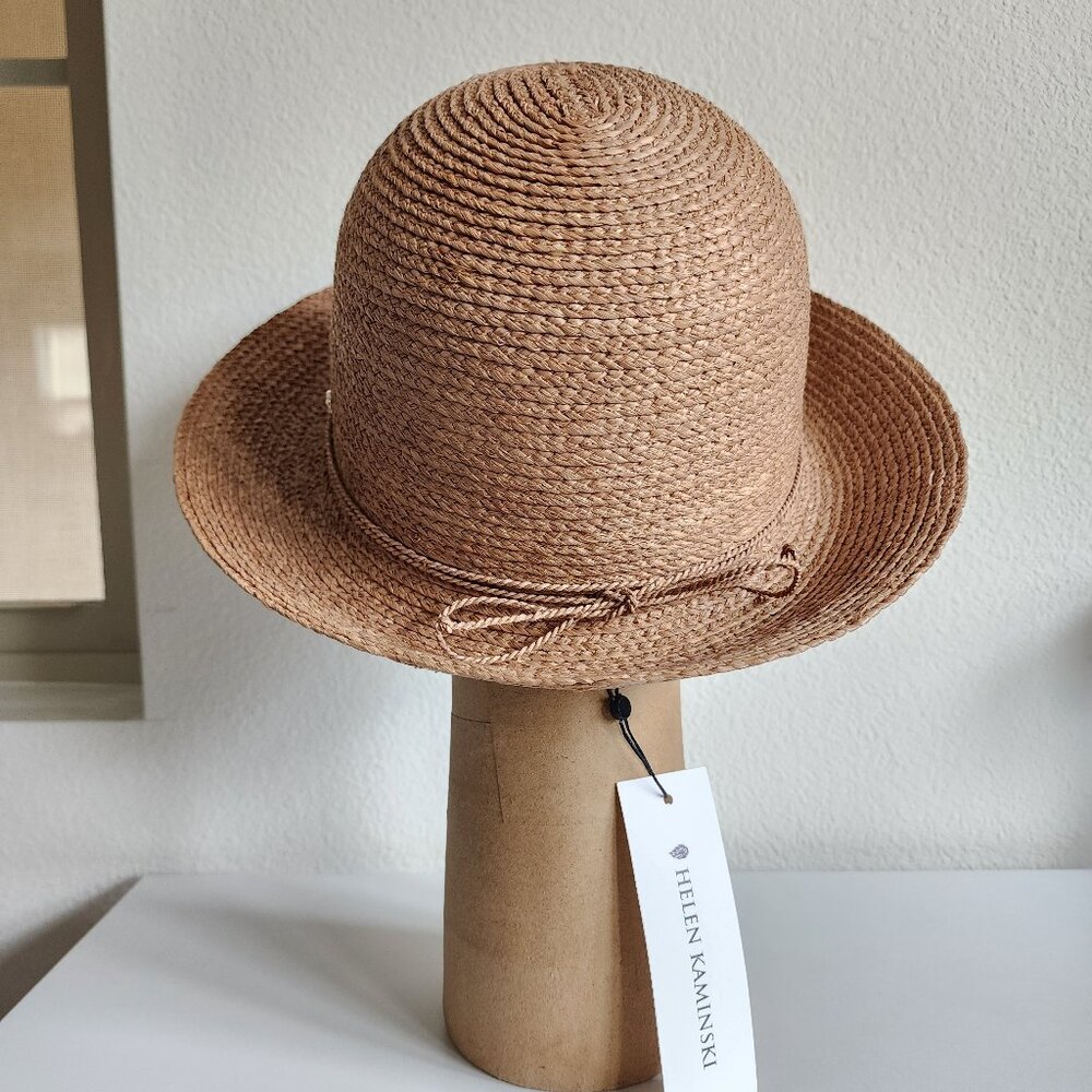 Helen Kaminski Tan Straw Cloche Hat - Picture 2 of 11